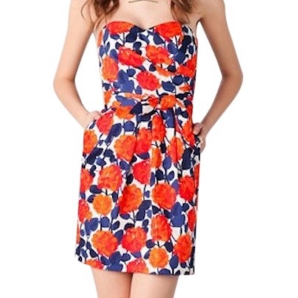 Shoshana Floral Print Cocktail Dress
